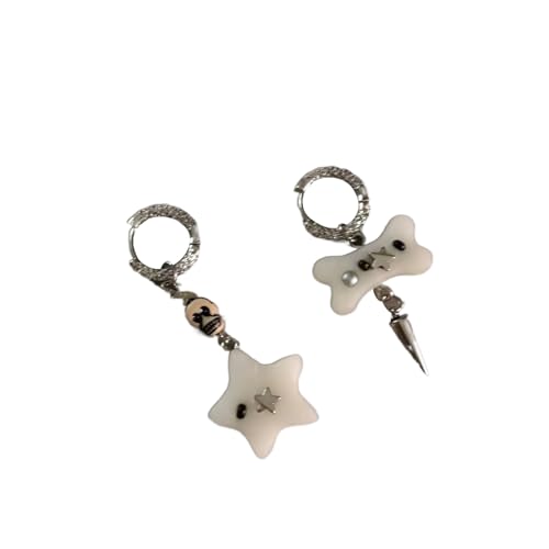 Fashion Forward Star Dangle Ohrringe Bone Drop Ohrringe Ohraccessoires Asymmetrisches Geschenk Für Modeliebhaber Einzigartige Knochen Dangle von Storage Bag