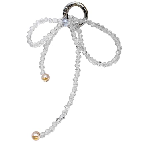 Fashion Perlen Bowknot Telefon Charme Straps Autoschlüssel Hängen Anhänger Einfache Bag Dekoration Lanyard Geldbörse Zubehör Telefon Schlüsselbund Für Schlüssel Cartoon Charm Chain Bowknot von Storage Bag