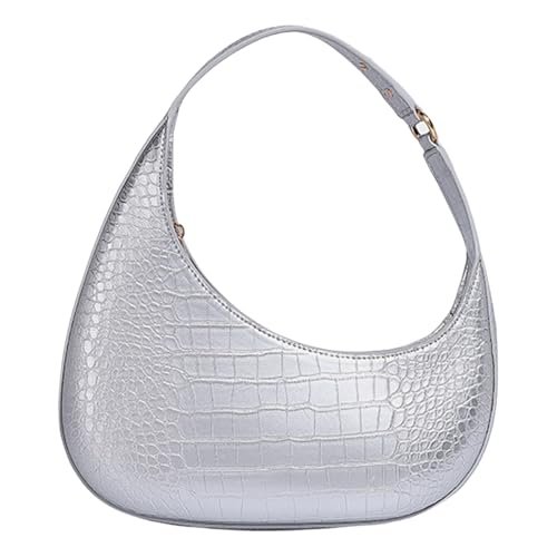 Frauen Bag Achselbeutel PU Leder Schulter Winter Unterarm Handtasche Und Geldbörse All Matching Shopping PU Leder Handtasche Für Frauen All Matching Achsel Halbe Mond Schulter von Storage Bag
