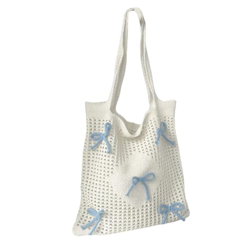 Frauen Bag Strick Umhängetasche Häkeln Einkaufen Dating Achselgröße Große Kapazität Handtasche Pendeln Frauen Große Kapazität Häkeln Handtasche Strickpeak von Storage Bag