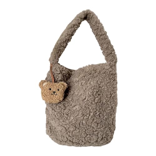 Frauen Solid Color Umhängetasche Große Kapazität Handtasche Winter Einkaufstasche Süß Für Tägliche Dating Frauen Süße Große Kapazität Handtasche Mode Schulter Für Den Winter von Storage Bag