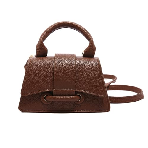 Frauen Solid Color Umhängetasche Top Tasche Casual Crossbody PU Leder Handtasche Modemessen Frauen Schulter PU Leder Crossbody Solid Color Handtasche Mit Oberen von Storage Bag