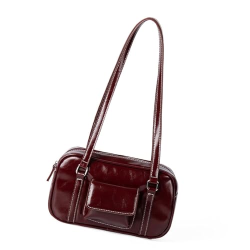 Frauen Umhängetasche Koreanische Stile Achselhöhle PU Leder Handtasche All Matching Achterpendel Für Alltägliche Frauen Achselhöhle Koreanische Stile Handtasche All Matching Schulter Unterarm von Storage Bag