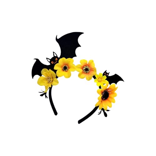 Halloween Blumenschläger Haarband Bequem Verstellbare Dark Serie Haarband Für Frauen Männer Party Kopfbedeckung Halloween Kopfbedeckung Für Partys von Storage Bag
