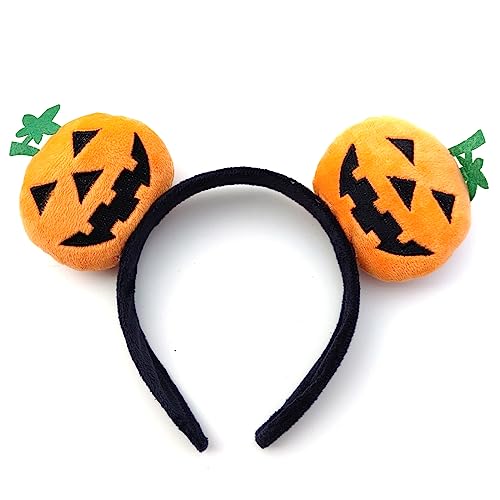 Halloween Pumpkin Headwear Stirnband Weiche Flauschige Stoff Haar Hoop Dekorationen Für Partys Und Festivals Halloween Party Kopfbedeckung Für Festivals Und Partys von Storage Bag