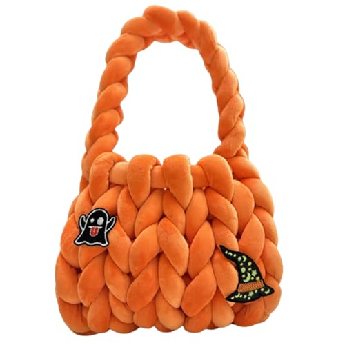 Halloween Velvet Woven Bag Stylische Und Langlebige Handtasche Feiertagsgeschenkbeutel Für Partygänger Und Mode Enthusiasten Halloween Handtaschen Geldbörsen von Storage Bag