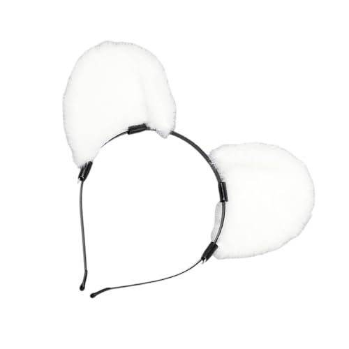 Handgefertigtes Plüschohr Stirnband Anime Fair Stirnband Maskeraden Kostüm Kopfbedeckung Cosplay Tierkostüm Sparzubehör Accessoire Purry Ohrs Haarhoop von Storage Bag