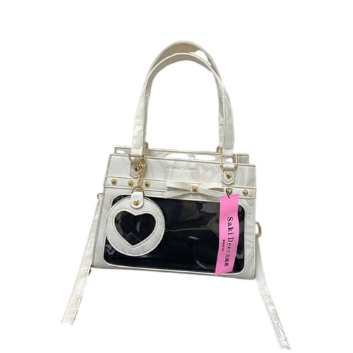 Klare Pin Display Tasche Japanische Stile Itabag Crossbody Tasche Trend Schulter PU Leder Boten Uniformhand Handtasche Japanischer Crossbody PU Leder Itabag Bögen Schulteruniformhand Handtasche von Storage Bag