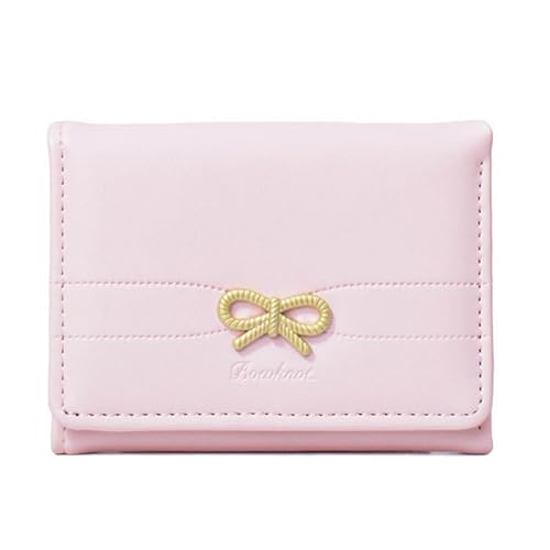 Kleine Brieftasche Für Mädchen PU Leder Münzbeutel Mode Wallet Short Tasche Schöne Bögen Münze Geld von Storage Bag