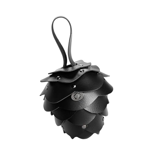 Kleine Größe Tinecone Coin Brieftasche Starke PU Konstruktion Kompakt Tragbarer Stylel Mit Einstellbarem Gürtelclip Modezubehör Einzigartige Geschenke Coin Geldbörse von Storage Bag