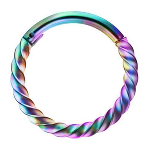 Kleine Nasenringe Einzigartige Körperclip Edelstahl Nase Hoop Septum Knorpel Piercing Schmuck Für Frauen Männer Täglich Tragen von Storage Bag