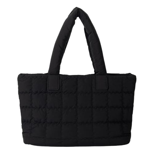 Koreanische Stile Gesteppte Nylon Tasche Leichte Und Modische Handtasche Pufferbeutel Lässige Schulterbeutel Für Frauen Umhängetasche von Storage Bag