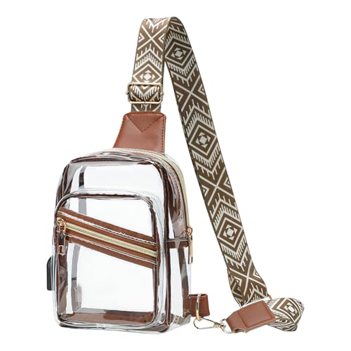 Large Clear Crossbody Bag PVC Brustpaket Transparente Schultertasche Für Schnelle Sicherheitsprüfung Für Stadion Bei Konzerten Clear Stadium Bag Large Clear Crossbody Bag PVC Brustpaket Transparente Schultertasche Für Schnelle Sicherheitsprüfung Für Stadion Bei Konzerten Clear Stadium Bag von Storage Bag