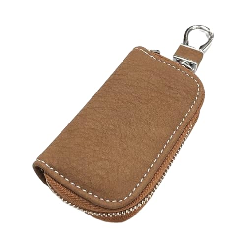 Lederschlüsselkoffer Brieftasche Autoschlüsselhülle Schlüsselbundhalter Ringe Mit Reißverschlussautohalterkette Für Männer Frauen Brieftasche Mit Reißverschluss Tragbarer Tasche Schlüsselbund von Storage Bag