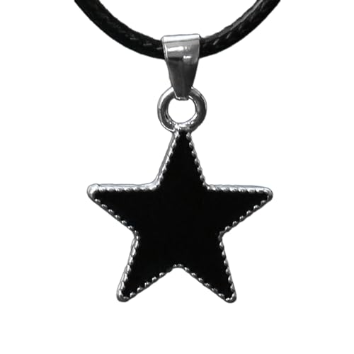 Lederseil Choker Punk Neckkette Fünf Punkte Stern Schlangeblikaner Kette Für Modeswächter Damen Unisex Accessoires Frauen Männer Accessoires von Storage Bag