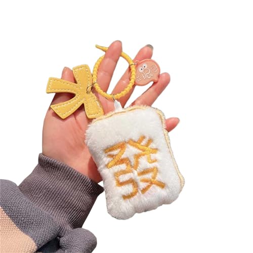 Mahjong Keychain Charm Plüsch Mahjong Anhänger Anhänger Bag Schlüsselringhänge Ornament Handys Charmedekorationen Für Neujahr Keychain Keyrings Telefon Für Beuteldekorationen von Storage Bag