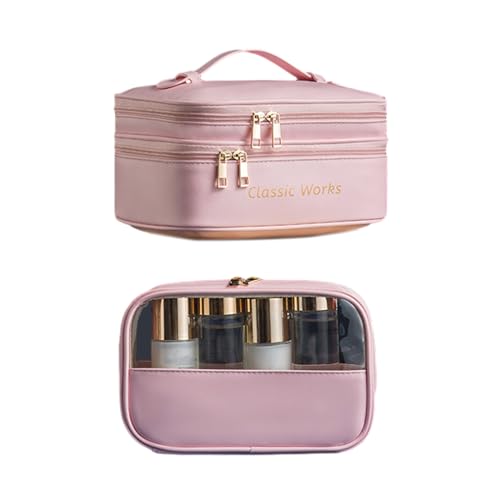 Make Up Organizer Bag Kosmetikbeutel Große Kapazität Toilette Make Up Für Mädchen Frauen Reisen Kosmetische PU Handtasche 2pcs Süßes Set von Storage Bag
