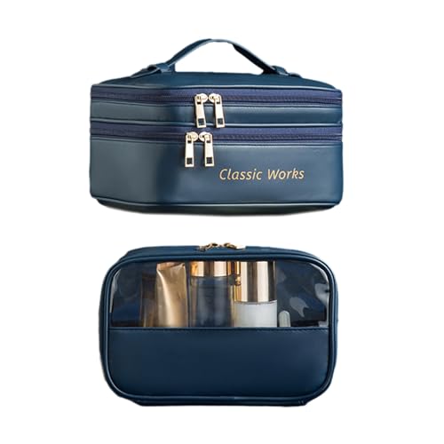 Make Up Organizer Bag Kosmetikbeutel Große Kapazität Toilette Make Up Für Mädchen Frauen Reisen Kosmetische PU Handtasche 2pcs Süßes Set von Storage Bag