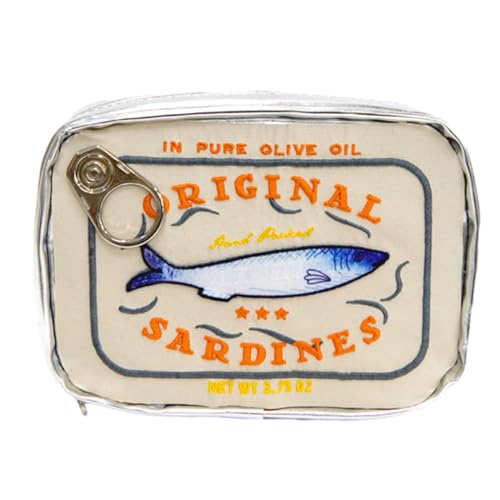 Make Up Organizer Bag Kosmetikbeutel Toilette Dosen Sardinen Geformte Make Up Für Heimreisekosmetische Handtasche Süße Tragbare Reißverschlussbeutel von Storage Bag