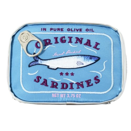 Make Up Organizer Bag Kosmetikbeutel Toilette Dosen Sardinen Geformte Make Up Für Heimreisekosmetische Handtasche Süße Tragbare Reißverschlussbeutel von Storage Bag