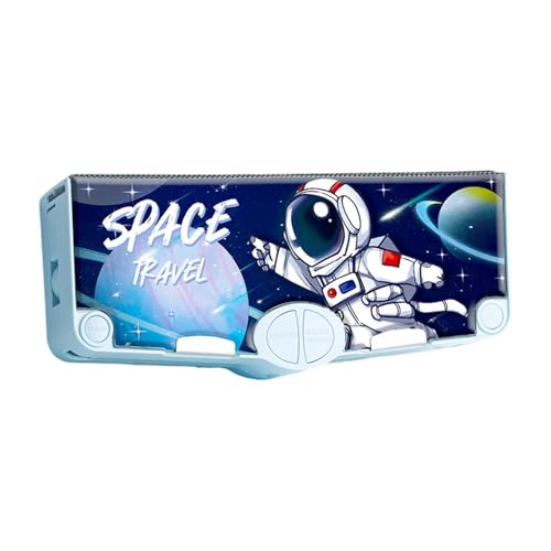 Mehrzweckbleistiftkoffer Mit Spitzerschere Zeitplan Für Fingerpapierklebeband Lineal Eraser Für Kinder Boy Student Student wasserdichte Stiftbox von Storage Bag
