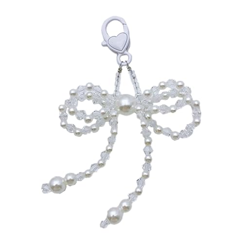 Mode Crystal Perlen Bowknot Telefon Charme Straps Autoschlüssel Hängende Anhänger Y2K Bag Dekoration Lanyard Geldbeutel Accessorie Bag Anhänger Charme Schlüsselbund Dekoration Einzigartige Accessoires von Storage Bag
