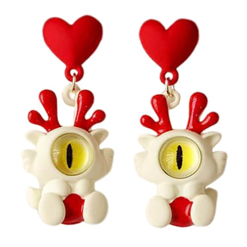 Modische Dragon Ohrstifte Dragon Studs Ohrringe Ohrschmuck Fashion Statement Stücke Legierungsmaterial Für Frauen Ohrringe von Storage Bag