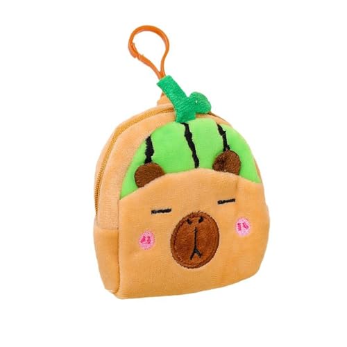 Multifunktionaler Aufbewahrungstasche Cartoon Capybara Münze Geldbeutel Toy Bag Kopfhörer Kopfhörer Plüschhalte Münzbeutel Geld Plüschhalte Capybara Geldbörse Ohrhörer Aufbewahrungstasche Kinder von Storage Bag