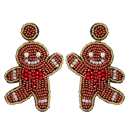 Niedliche Bärenohrringe Für Frauen Perlen Bär Dangle Ohrring Charming Schmuck Für Frauen Mädchen Böhmen Beute Ohrringe Geburtstag Perlen Handgefertigtes Handgefertigtes Schmuck von Storage Bag