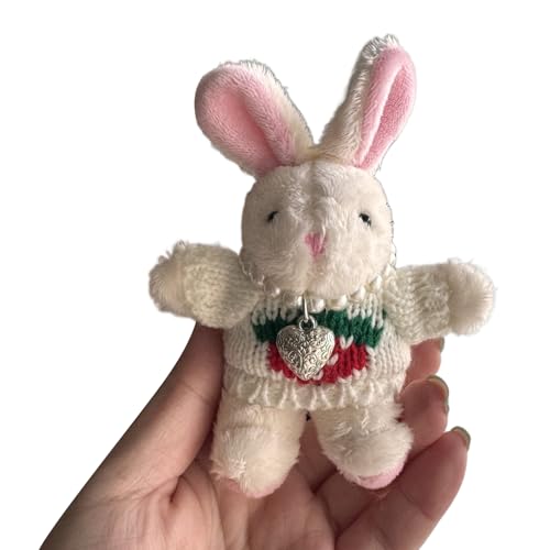 Plüsch Halskette Kaninchen Charm Schlüsselanhänger Schöne Origination Frauen Schlüsselhalter Auto Schlüsselrucksack Handtasche Handtasche Charmanhänger Anhänger Anhänger Keychain Dekoration Schmuck von Storage Bag