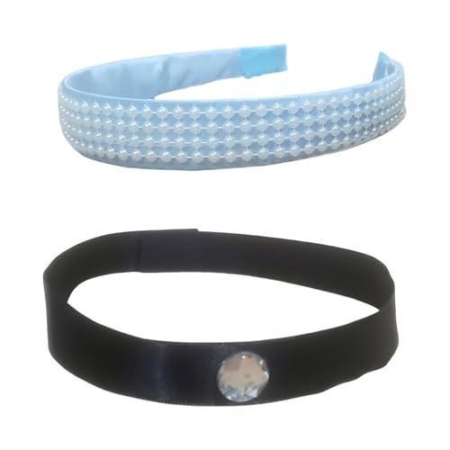 Prinzessin Hairband Und Choker Halskette Für Kleine Mädchen Themen Party Dressing Und Magische Abenteuer Kostüm Accessoire Holiday Feier Stirnband von Storage Bag