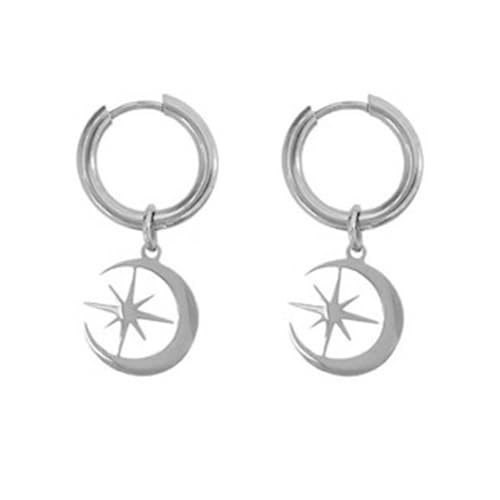 Schillernde Vier Spitze Sternohrringe Einfache Sternropfen Ohrringe Accessoire Mode Ohrhaken Schmuck Schmuck Tragbar von Storage Bag