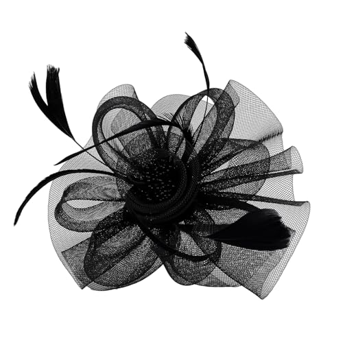 Schöne Federgarnhut Form Haarclip Für Mädchen Prom Haar Barrettes Für Teenager Erwachsene Bankett Ponytail Pin Carnivals Kopfstück Multiple Farbkarnivale Kopfstück Frauen Mittelalterliche Frauen von Storage Bag