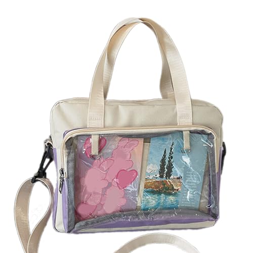 Schulbag Reisetaschen Uniform Tasche Clear Crossbody Bag Umhängetaschen Messenger Handtasche Für Mädchen Einkaufen Schulbag Reisetaschen Uniform Tasche Clear Crossbody Bag Umhängetaschen Messenger Handtasche Für Mädchen Einkaufen von Storage Bag