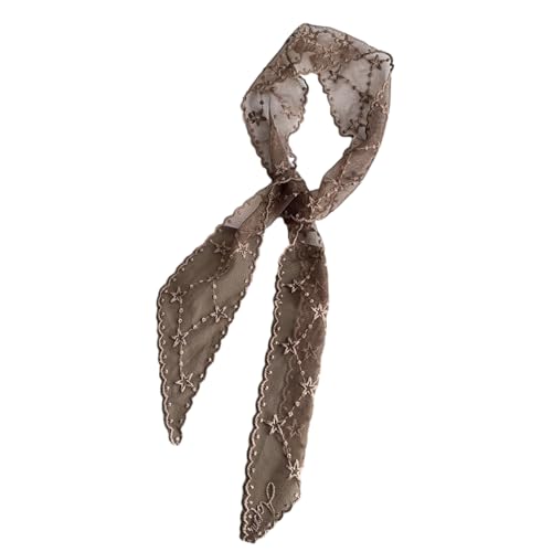 Sommerspitzenhaarband Für Frauen Langes Haarhandschand Haar Kerchband Stirnband Bandanas Weibliches Haarstück Elegantes Nackenschal Party Accessoire von Storage Bag