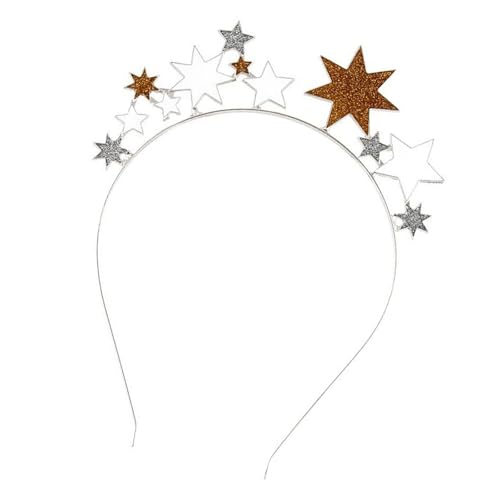 Sternmuster Stirnband Durabilität Fabric Hair Hoop Bequeme Stirnbänder Für Partys Event Cosplay Kinderparty Kopfbedeckung von Storage Bag