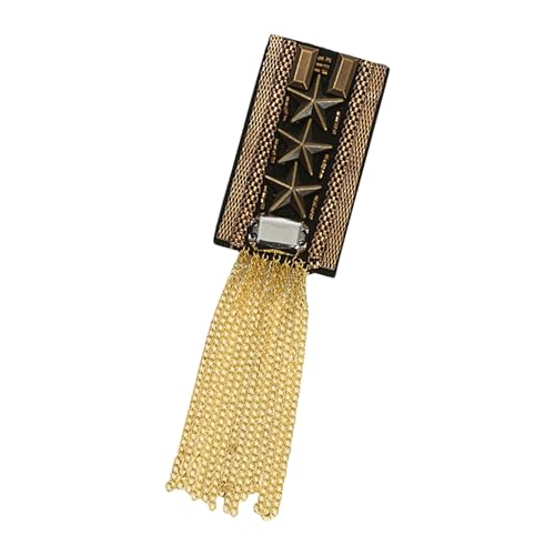 Stilvolle Metallkette Quasten Tassels E Bahn Vintage Star Eottesams Schulterabzeichen Mit Stecknadel Für Lässige Formelle Outfit Dekoration Schulter Accessoire Stilvolle Metallkette Quasten Tassels E Bahn Vintage Star Eottesams Schulterabzeichen Mit Stecknadel Für Lässige Formelle Outfit Dekoration Schulter Accessoire von Storage Bag