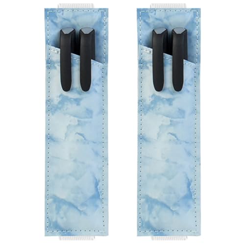 Storage Bag 2 PCS Stifthalter Mit Verstellbaren Elastischen Bändern Lederstifte Hülle Notebook Stifthaltertasche Für Hardcover Journal Water Resistant Case von Storage Bag