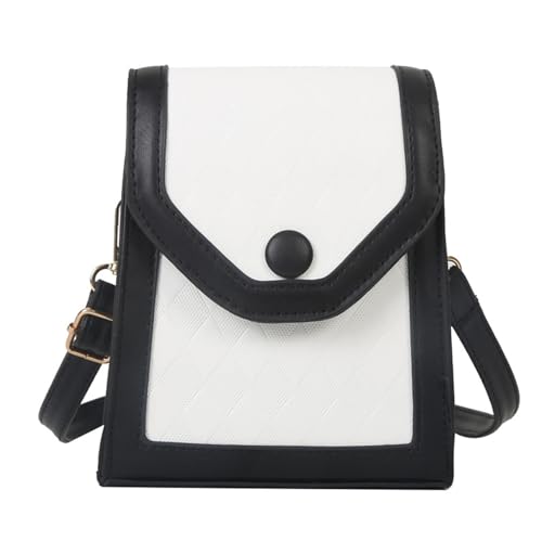 Storage Bag 2024 Neue Umhängetasche Gitter Textur Handybeutel Für Mädchen Frauen Mode Crossbody Trendy Leder Square Crossbody von Storage Bag