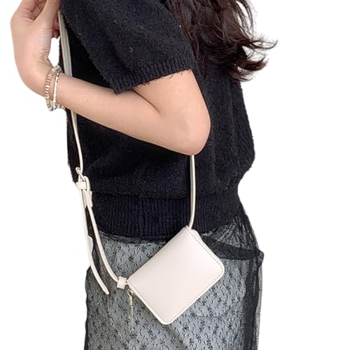 Storage Bag 2024 Neue Umhängetaschen Spritzsichere PU Leder Handy Tasche Für Mädchen Mode Crossbody Tasche Vintage Square Small Crossbody von Storage Bag