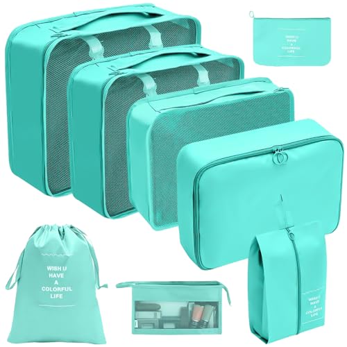 Storage Bag 8x/Set Tavel Packing Cubes Wasserdichte Koffer Organizer Reisebereicherpäckverpackung Organisatoren Storage Bag 8x/Set Tavel Packing Cubes Wasserdichte Koffer Organizer Reisebereicherpäckverpackung Organisatoren von Storage Bag