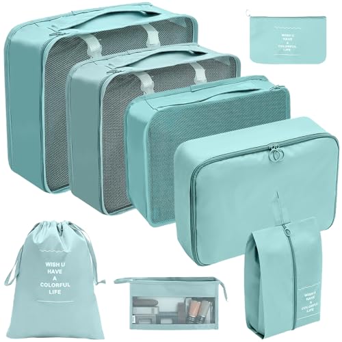 Storage Bag 8x/Set Tavel Packing Cubes Wasserdichte Koffer Organizer Reisebereicherpäckverpackung Organisatoren Storage Bag 8x/Set Tavel Packing Cubes Wasserdichte Koffer Organizer Reisebereicherpäckverpackung Organisatoren von Storage Bag