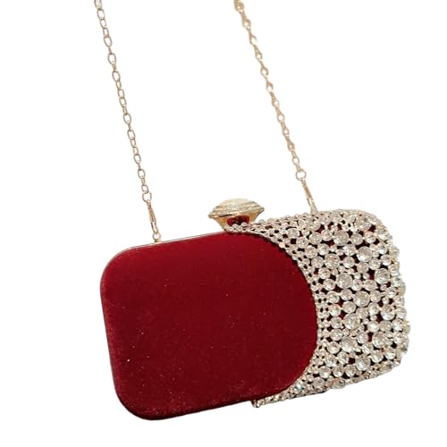 Storage Bag Abendtasche Kleine Kupplungsbeutel Für Frauen Damen Funkelnde Party Handtasche Mit Ketten Crossbody Hochzeitsblumenhandtasche von Storage Bag