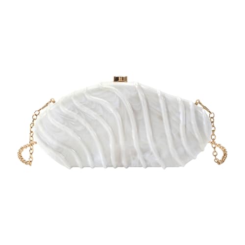 Storage Bag Acrylabend Geldbeutel Für Frauen Unregelmäßige Schale Handtasche Einzigartige Schulter Crossbody Tasche Für Hochzeitsfeier Acrylkupplungstasche von Storage Bag