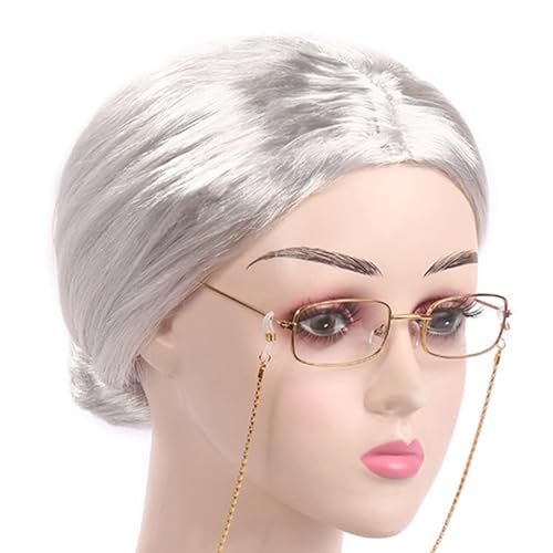 Storage Bag Alte Dame Kostüm Perücken Perücken Halloween Cosplays Party Old Lady Kostüm Storage Bag Alte Dame Kostüm Perücken Perücken Halloween Cosplays Party Old Lady Kostüm von Storage Bag