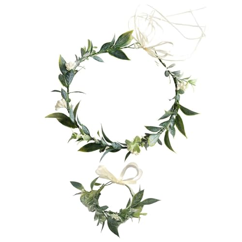 Storage Bag Blumenstirnbänder Frauen Braut Blumenkronen Für Hochzeit Party Versorgung Blumengirlanden Kronen Haarkranz Blumenstirnbänder Hochzeitshaarzubehör von Storage Bag