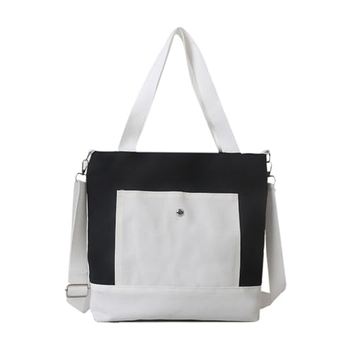 Storage Bag Canvas Einkaufstasche Große Kapazität Pendler Handtasche Praktische Schulbeutel Modemessenger Für Frauen Damen Mädchen Mode Schulter Bequem Und Organisierte Reisen Freizeitschule von Storage Bag