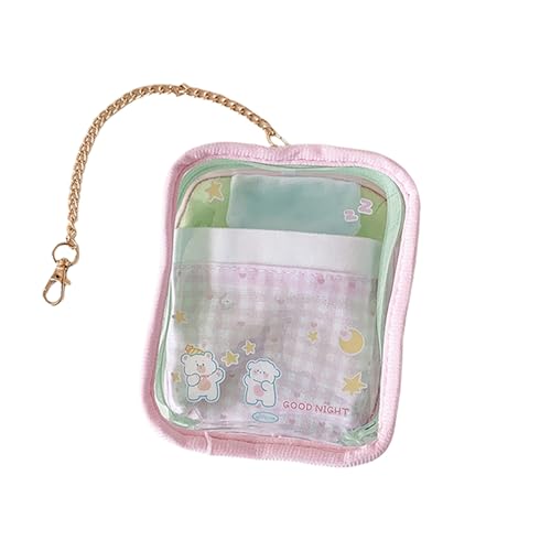 Storage Bag Cartoon Bedruckte PVC Clear Tasche Mehrere Taschen Leichtes Carryall Kids Activity Display Tasche Für Tägliche Essentielle PVC Transparent Für Den Täglichen Gebrauch von Storage Bag
