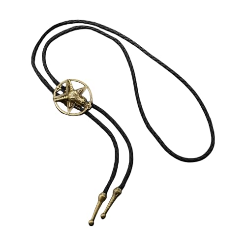 Storage Bag Einzigartige Krawatte Geflochtene Kabellegierung Gravur Charme Hals Schmuck Unisex Halskette Rodeos Bolo Krawatte von Storage Bag