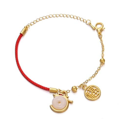 Storage Bag Elegante Gewebearmbänder Chinese 12 Zodiacs Zeichen Handchain Handmade Dragon Form Charm Bangle Einzigartige Neujahrsgeschenk Chinesische Kulturliebhaber von Storage Bag